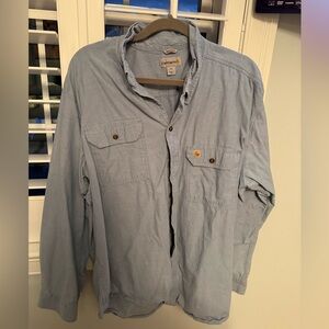 Carhartt Men's Light Blue denim Shirt